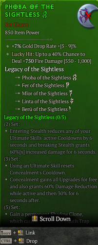 Set charm legacy - legacy, of