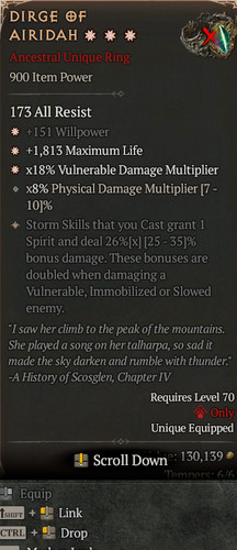 3ga dirge airidah diablo 4 - dirge, of