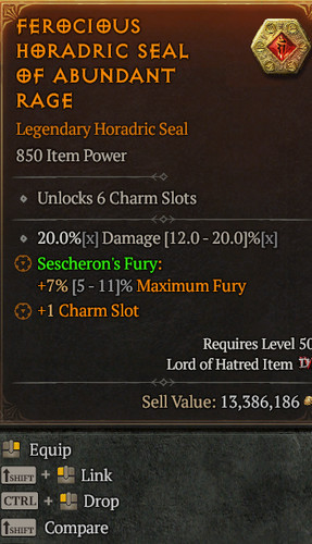 Barbarian horadric seal - barbarian,