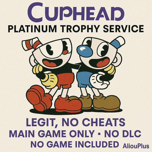 Cuphead platinum trophy - platinum,